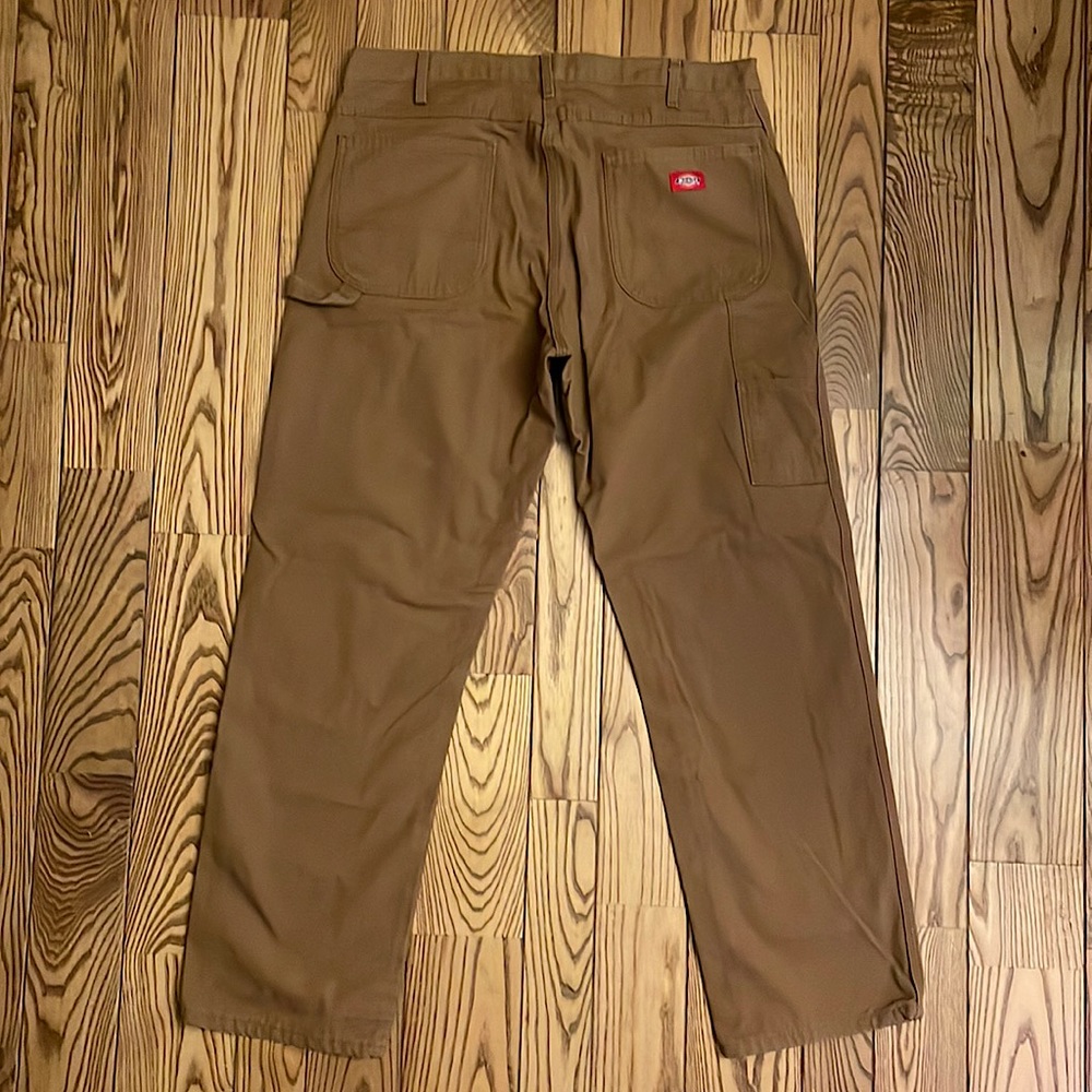 Dickies Light Brown Duck Relaxed Fit Carpenter Pants Mens 36 x 32